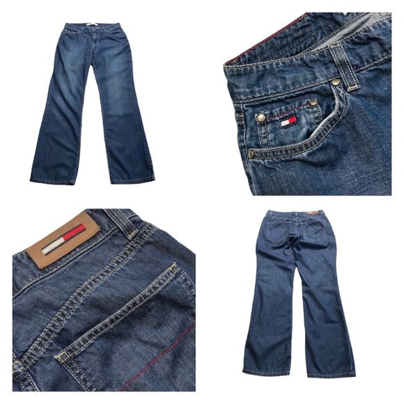 Vintage Tommy Hilfiger 2003 Ero Ero Blue Denim Jeans Y2K Sz 2 - Picture 1 of 16